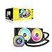 CORSAIR iCUE Link H100i LCD Liquid CPU Cooler - 240mm AIO - QX120 RGB Fans - 2.1” IPS LCD Screen - Fits Intel LGA 1700, AMD AM5 - iCUE Link System Hub Included - Black