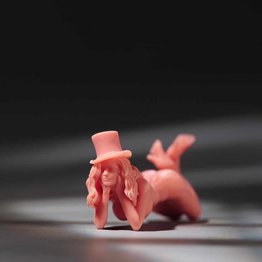 Painted Miniatures 1/24 1/64 1/43 1/87 Scale Hat Beauty Girl Scene Props Figure Dolls Unpainted Model for Cars Vehicles (Unpainted, 1/87 Scale)