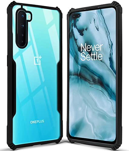 Image of Jkobi Hard PC Crystal Bumper Shockproof Back Cover Case for OnePlus Nord with Camera Protection (Matte Black)