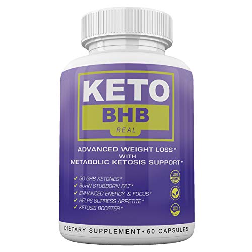 Keto BHB Real - Advanced Weight Loss wqth Metabolic Ketosis Support - 60