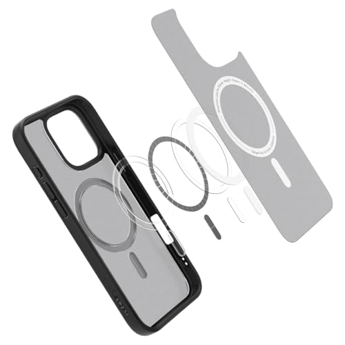 Image of Spigen for iPhone 16 Pro Max Case, Ultra Hybrid MagFit [Anti-Yellowing] [Compatible with Magsafe] - Frost Black