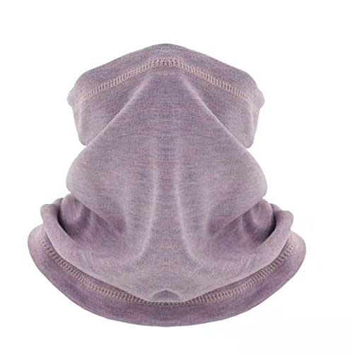 JunJia Automne et Hiver écharpe Chaude multifonctionnelle Ski Cordon Sports de Plein air Coupe-Vent Collier de Coiffure équitation Masque Froid-Purple||One Size Cover