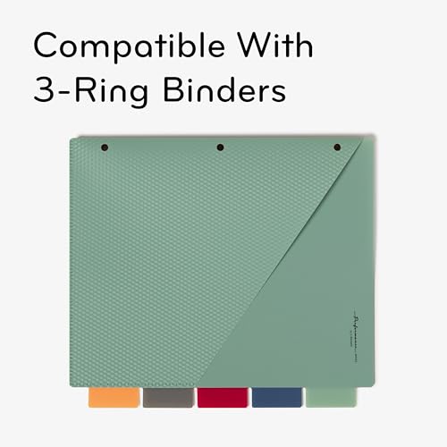 Intercalaires à 5 onglets U Brands classeur de bureau lot de 3 en poly