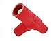 Leviton 16A22-UR 16-Series Taper Nose, Female-Female-Female, Multi-Way Connector, Commercial Grade, Cam-Type Connector, Red
