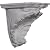 Ekena Millwork SH10X06X07SH 10 3/8-Inch W x 6-Inch D x 7 3/8-Inch H Shell Decorative Shelf