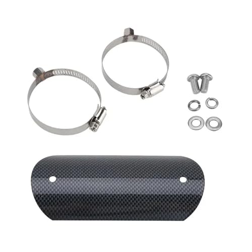 モーターサイクル用ヒートシールド ユニバーサル オートバイ排気管中間パイプ ヒートシールド リンクチューブ プロテクター カバー ヒール 火傷防止ガード バイクアクセサリー