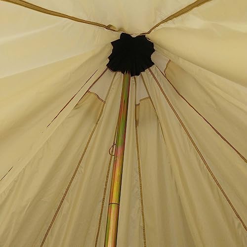 Outsunny 10-Person Yurt Tent Glamping Bell Tent with Spacious Interior, Breathable Waterproof Design, for Family Outdoor Camping, 16' x 16' x 10' - Image 8