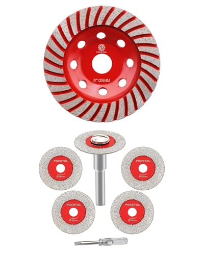 Disque a tronconner verre 30mm ultra précis et meule turbo 125mm