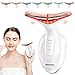 Appareil Massage Visage Anti Rides: Masseur Lifting Visage Electrique 4 Modes 7 Couleurs LED - Appareil de Lift Facial Anti-Âge Double Menton à 45℃ - Machine de Beauté Raffermissement Face Cou Femmes