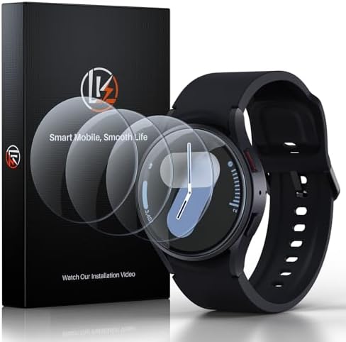 LK 4 Stück für Samsung Galaxy Watch 7/6/5/4/FE 40mm für Panzerglas | HD Klar, Anti-Staub, Blasenfrei, Einfache Installation, 9H [Premium] Hartglas