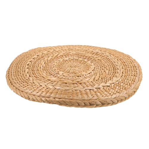 BESTYASH Strohgewebtes Bodenkissen Sitzkissen Aus Natürlichem...