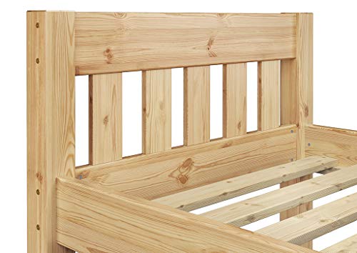 Erst-Holz®Einzelbett Futonbett 100x200 Bettrahmen Massivholz Kieferbett Natur Rollrost Matratze 60.38-10FLM – Bild 8