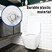 Plastic Toilet Seat Hinge Replacement Universal Toilet Seats Bracket Hardware Lavatory Seat Hinge Bolts Screws with Nuts Lavatory lid Fastener Parts Kit for Top Mount Commode Seats Hinges (White)