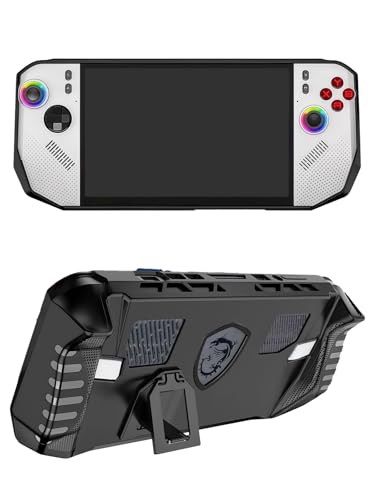 Case for MSI Claw A8 BZ2EM-070US 2026 (Black) | Flexible TPU Protective Cover with Kickstand, Shockproof miniatura 1