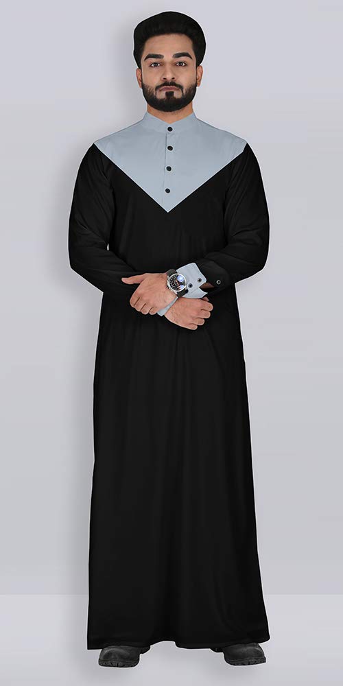 Islamic Mens Eid Ramadan Designer Long Thobe