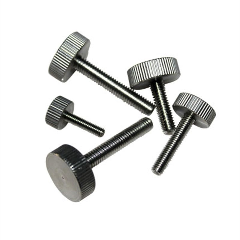 M3 M4 Thumb Screw Flat Head Screw CB835 Knurled Hand Bolts Stainless Steel Bolt 2PCS - (Size: M4 x30mm)