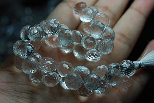Quartz cristal de roche en perles oignon pour fabriquer un cadeau unique - 2