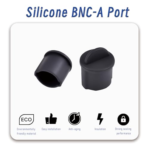 Image of 5 PCS BNC-A Port Anti-dust Plugs, Silicone Covers Caps Stoppers, Port Protector for Laptop, Phone, ID; 0.37 inch
