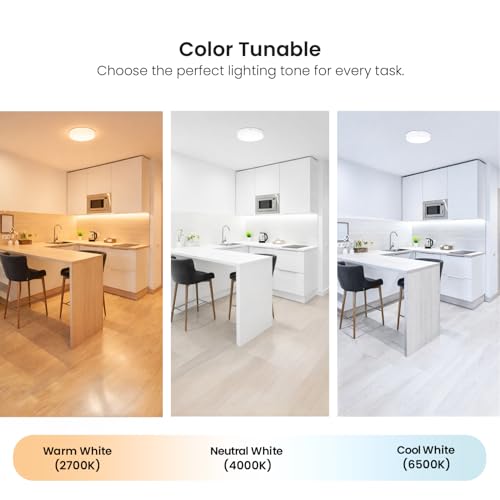 Image of wipro Garnet Smart Surface Panel 15w | Colour Tunable CCT | Dimmable | Smart Control with Voice Assistance Through Alexa, Siri or Google Assistant Smart Home App | Pk 1