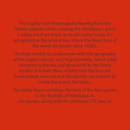 Image of Tea Valley Royal 1.25kg CTC Tea | Premium Blend of Assam and Dooars tea | Unique Blend Crafted for Chai Lovers| Strong, Malty, Aromatic and Rich Taste