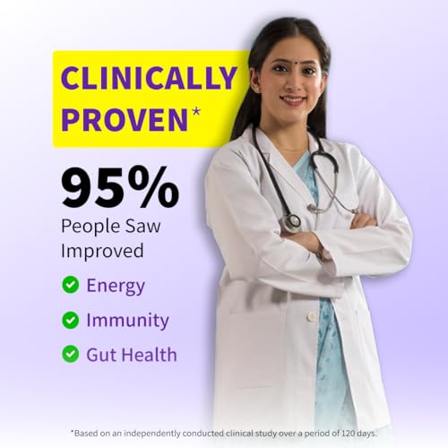 Image of Clinically Proven Multivitamin Mix for Kids, Men & Women | For Energy, Immunity, Gut Health | With Probiotics, Fibre, Vit B12, C, D, Iron, Zinc | Add To Food - No Taste Change | 30 Sachets