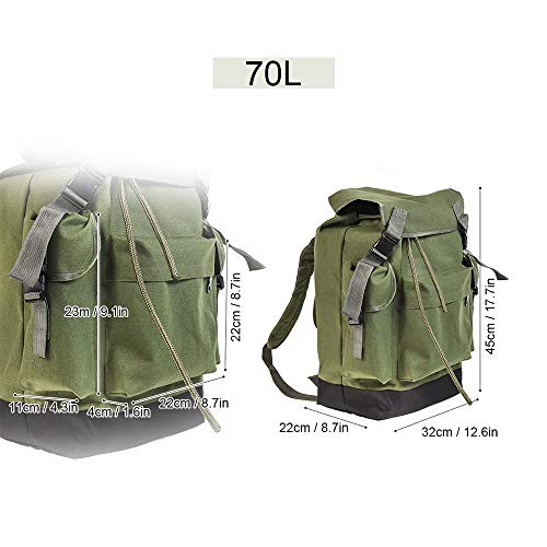 DECDEAL 70L Grande dade Saco Multifuncional com Cordão Design Equipamento de Pesca Mochila Para Viaj