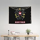 Coat Of Arms Of Austria Austrians Tapestries Poster 29x37 Inch Home Decor Wall Hanging Dorm Party Backdrop Decorations For Living Room Bedroom