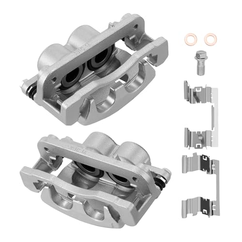 Image of BDFHYK 18-B4919A Front Disc Brake Caliper with Bracket Compatible with Cadillac Escalade ESV EXT XTS, Compatible with Chevrolet Avalanche Express Silverado Suburban 1500 Tahoe 2008-2020, 2pcs