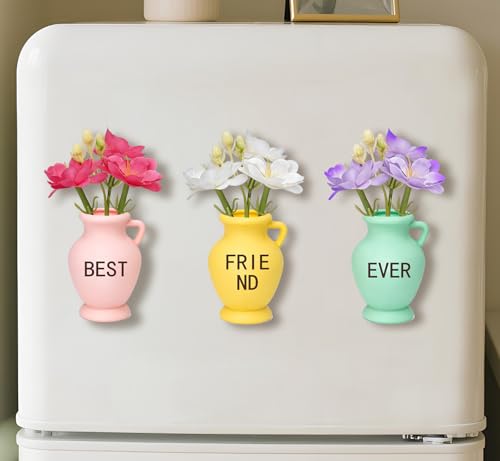 Imán decorativo Mini Florero de silicona que brilla
