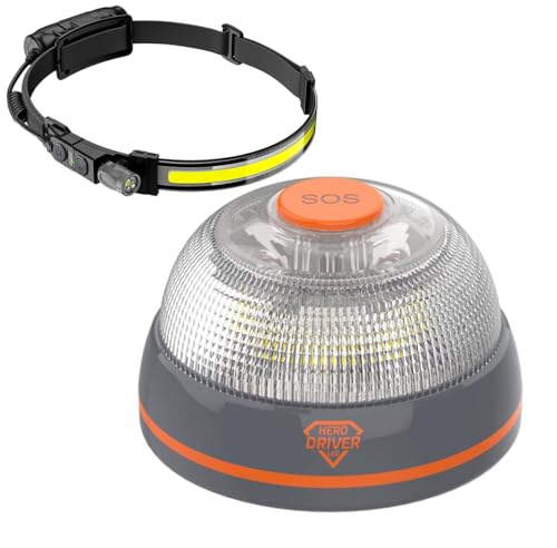 Hero Driver Led Pack Baliza V16 Conectada Certificada Dgt Lámpara Frontal Led Recargable Usb-C Seguridad Vial 2026 Hero Driver Led Pack Baliza V16 Conectada Certificada Dgt Lámpara Frontal Led Recargable Usb-C Seguridad Vial 2026