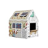 Bankers Box at Play Color in Holly Jolly Playhouse, Cardboard Playhouse and Life Size Craft Activity for Kids and Families