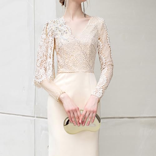 Image of Clutch Purses for Women Evening Handbags with Chain Metallic Purse Cute Shell Purse Clutch Bag for Wedding Party Prom