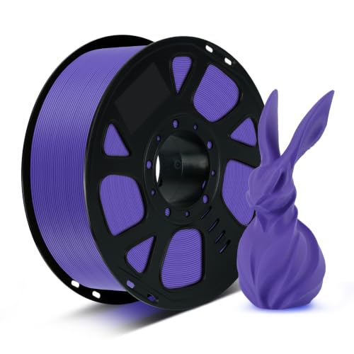 Image of Kingroon PLA Filament 1.75mm, 1kg Spool (2.2lbs), + /- 0.02mm Tolerance, Smooth 3D Printing Filament, Fits for Most FDM 3D Printers, Purple