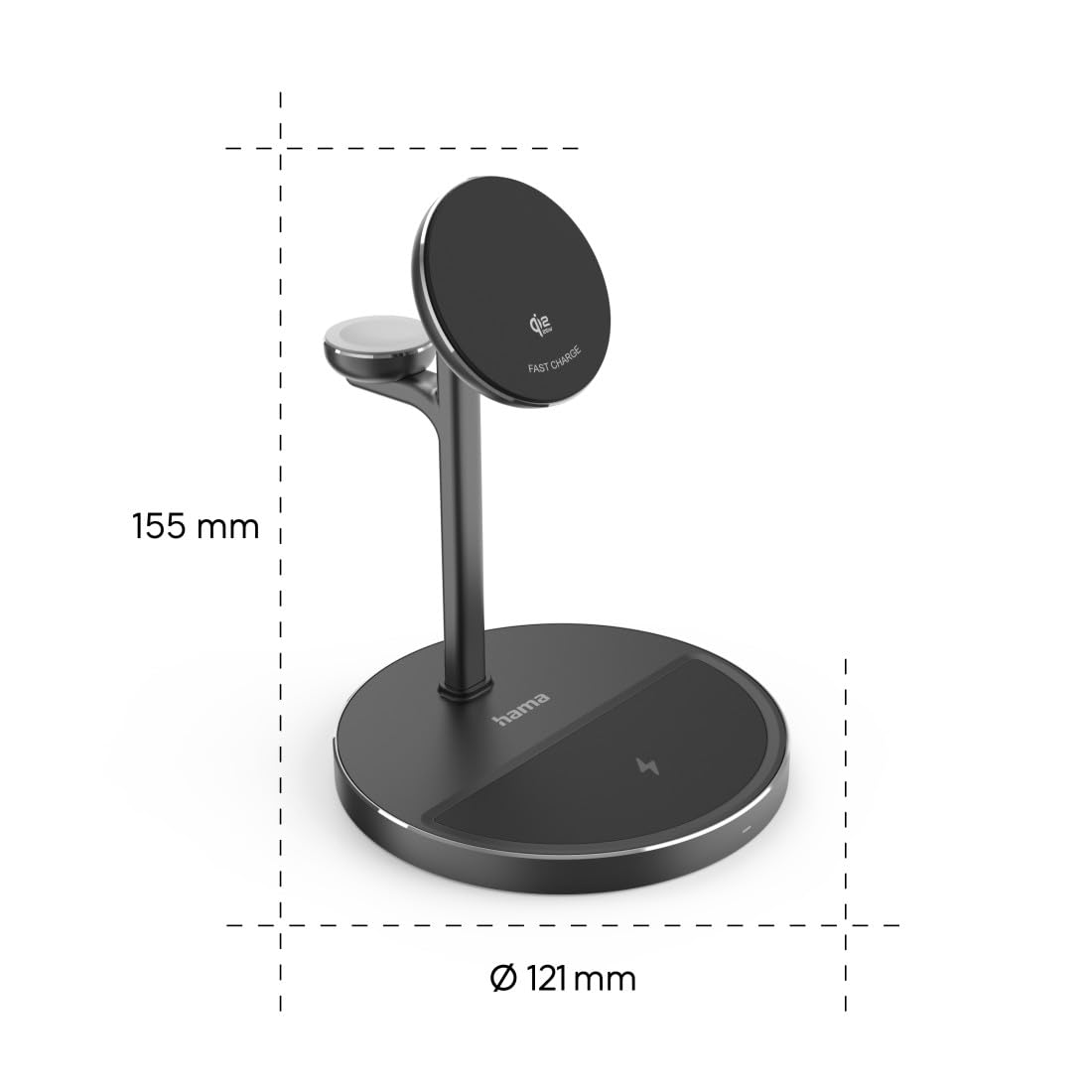 Hama | Bezprzewodowa ładowarka Qi2 3 w 1 magnetyczna 15 W