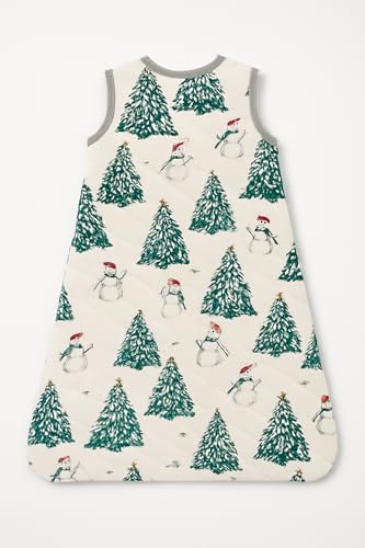 Image of TuddyBuddy Baby Cotton Wearable Quilted Sleeping Bag Blanket 1.5 Tog with 1 Way Zipper Closure | Ideal for Babies & Kids Hypoallergenic Fabrics | (Pine Tree AOP, 18-24 Months)
