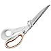Produktbild Fiskars Razor Edge Allzweckschere, Länge: 24 cm, Rostfreie Stahl-Klinge/Kunststoff-Griffe, Weiß/Orange, Amplify, 1005225