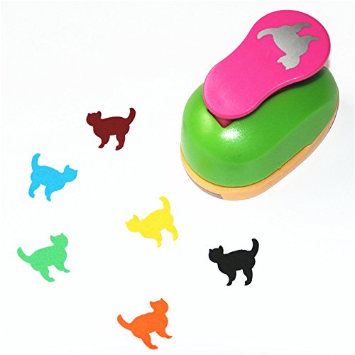 CADY 1 Inch Paper Punch, Scrapbooking Punches,Pack of 3,Horse, Dog, cat,Easy to Use,Kid Cut DIY Handmade Paper Hole Punches for Scrapbook