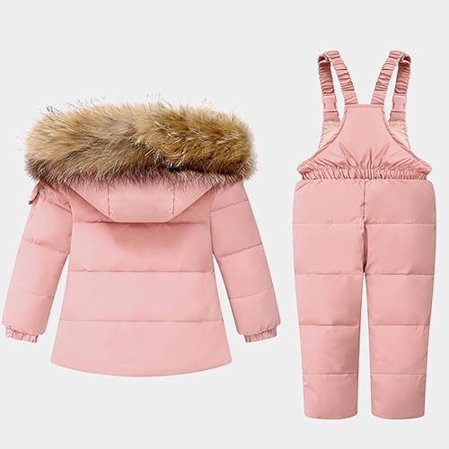 Kids Ski Jacket & Pants Set Winter Snowboarding Rain Coats Girls Boys Snow Suits 2 Pcs Outwear with Ski2
