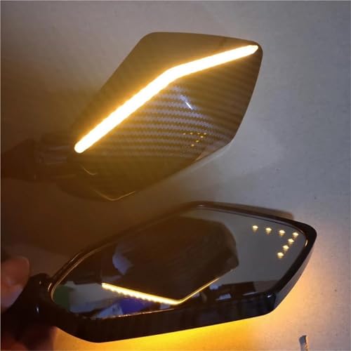 Espejos para Gsxr 600 K7 universales con luces de giro integradas 4
