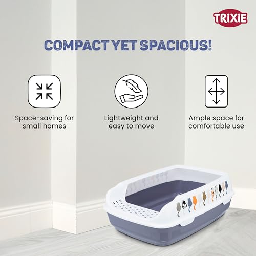 Image of Cat Litter Tray (Trixie Litter Tray Delio with Rim)