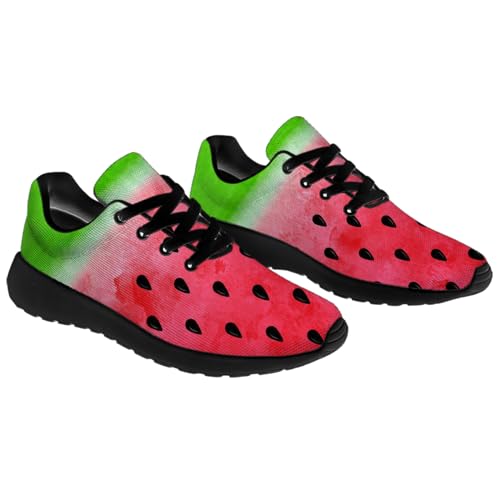 Watermelon Print Running Shoes Mens Womens Tennis Shoes Lightweight Comfortable Walking Sneakers Gifts for Fruit Lovers4