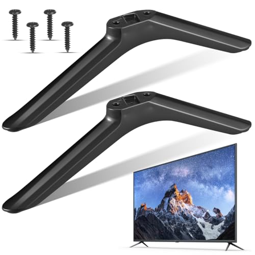 Lista de hicense para comprar hoy. 47 SHINEOFI - Patas universales para TV con tornillos de 32 pulgadas, soporte de mesa para TV, soporte de TV inteligente, base de pedestal para sala de estar y recámara