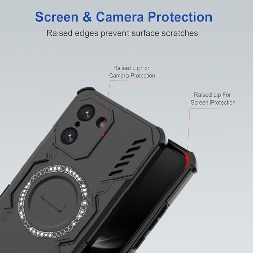 Image of Back Cover Case for OnePlus Nord CE5 5G | 360 Protection Mobile Phone Case Mag-Safe | Back Cover for 1 + OnePlus Nord CE 5 5G / One Plus Nord CE5 5+G - Black TPU+PC