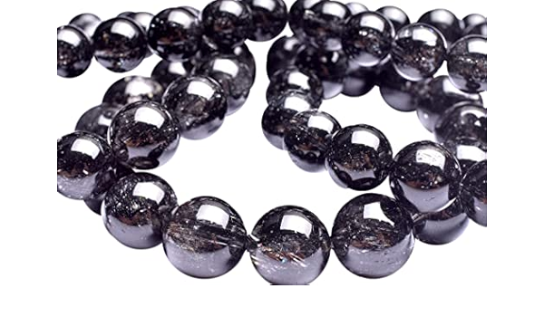 けることが AA針ぎっしり ブラックトルマリンインクォーツ 10mm
