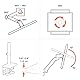 Ergotron LX Pro Monitor Arm Dual Stacking, VESA-Halterung für 2 Monitore übereinander, je bis zu 24, 1,8-10 kg, Constant Force Technologie, 10 Jahre Garantie, Grau - 45-690-293