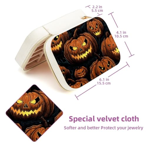 Boîte à bijoux de voyage citrouille d'Halloween à offrir - 6