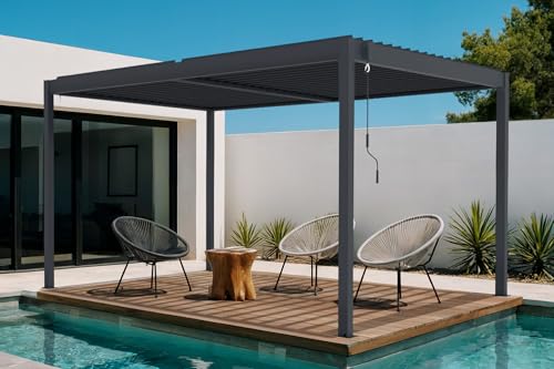 CAZEBOO Pergola Bioclimatique Autoportante Piana 4x3 m...