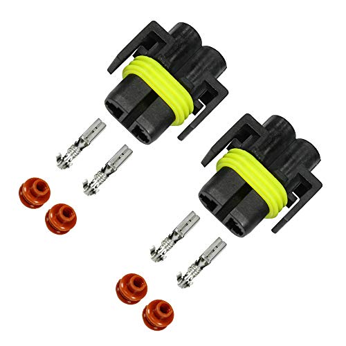 HUIQIAODS H8 H9 H11 880 881 Männliche weibliche Glühbirne Anschlussstecker der Klemmen HID Xenon Light Sockel (Buchsen Drahtverbinder)