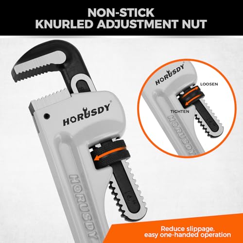 HORUSDY 3-Piece Aluminum Pipe Wrench Set