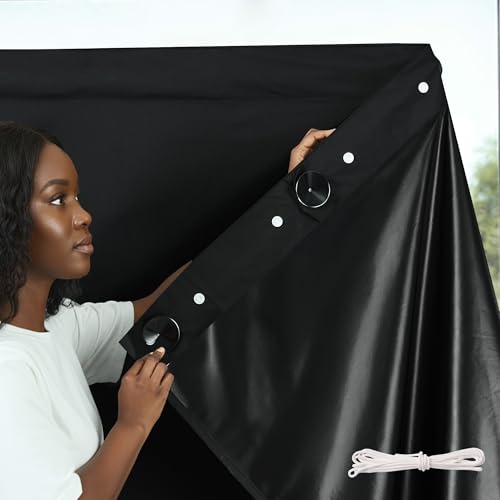 NICETOWN Adjustable Portable Travel 100% Blackout Curtain Shade 78 inch